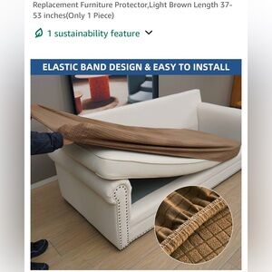 Medium size slipcover for sofa